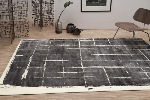 Tapis contemporain - HERMAN  - SERGE LESAGE - à carreaux / en tencel® / rectangulaire
