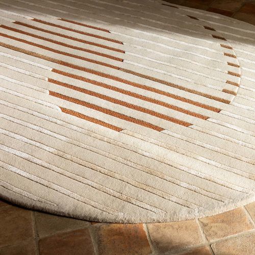 Tapis contemporain - GOZO - SERGE LESAGE - à motif / à rayures / en fibre végétale
