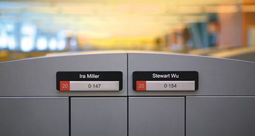 Plaque signalétique pour porte - MODULAR - 2/90 Sign Systems - en aluminium