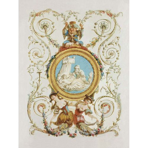Papier peint contemporain - GENIUS N°5/6 - Papiers de Paris - à motif / aspect doré / beige