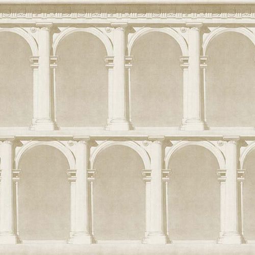 Papier peint contemporain - ARCHE & COLUMNS /2 - Papiers de Paris - à motif / aspect béton / sable