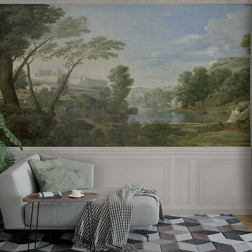 Papier peint contemporain - ANTIQUE LANDSCAPE - Papiers de Paris - scène / aspect papier peint / imprimé