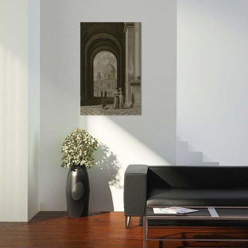 Impression sur toile - LE LOUVRE - Papiers de Paris - portrait