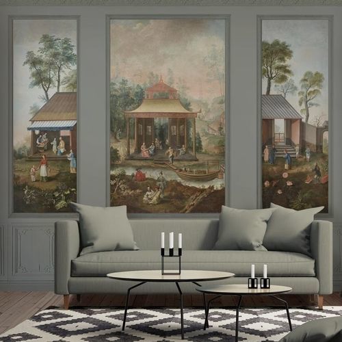 Panneau décoratif de revêtement - CHINESE ANTIQUE N°2 - Papiers de Paris - mural / à grande résistance / en papier