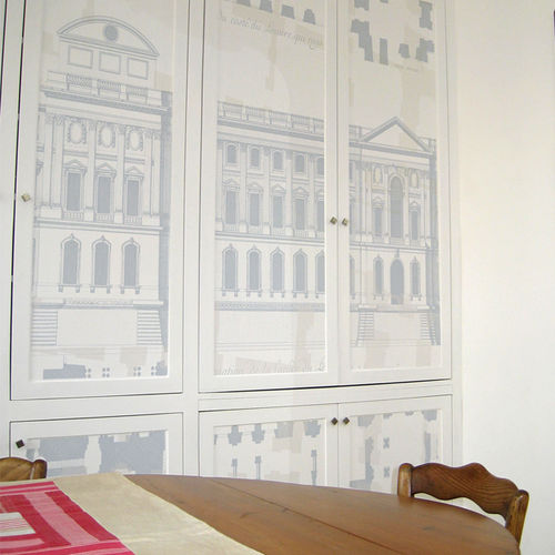Papier peint classique - Papiers de Paris - à motif / aspect papier peint / blanc
