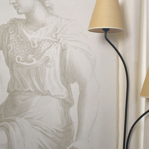 Papier peint classique - ANTIQUE STATUE - Papiers de Paris - panoramique / scène / aspect tissu