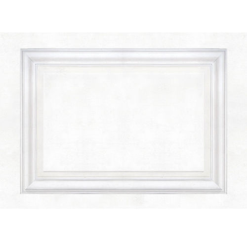Papier peint classique - FALSE MOLDING - Papiers de Paris - à motif / à effet bois / blanc