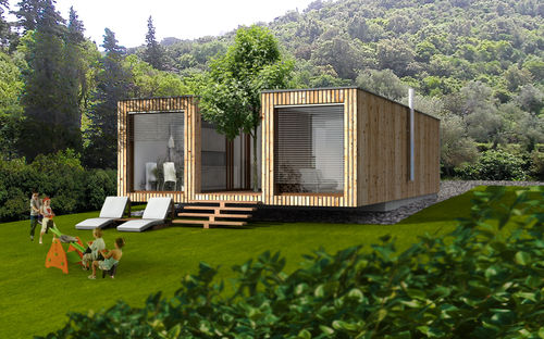 Maison préfabriquée - EK 007 - ekokoncept, wooden prefabricated buildings, d.o.o - écologique / contemporaine / de plain-pied