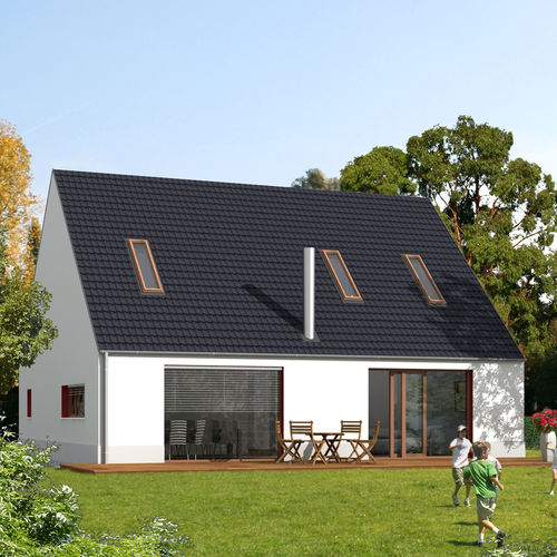 Maison préfabriquée - EK 012 - ekokoncept, wooden prefabricated buildings, d.o.o - écologique / contemporaine / à 2 étages