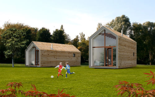 Maison préfabriquée - EK 015 - ekokoncept, wooden prefabricated buildings, d.o.o - écologique / contemporaine / à ossature bois