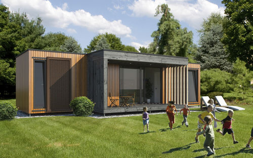 Micro-maison préfabriquée - EK 017 - ekokoncept, wooden prefabricated buildings, d.o.o - modulaire / contemporaine / en bois