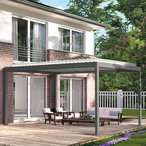 Pergola autoportée - LT100  - La Toulousaine - en aluminium / à lames orientables / bioclimatique