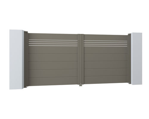 Portail battant - WAREN FILÉO  - La Toulousaine - coulissant / en aluminium / à lames