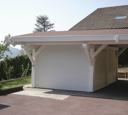 Porte de garage enroulable - La Toulousaine - en aluminium / manuelle / automatique