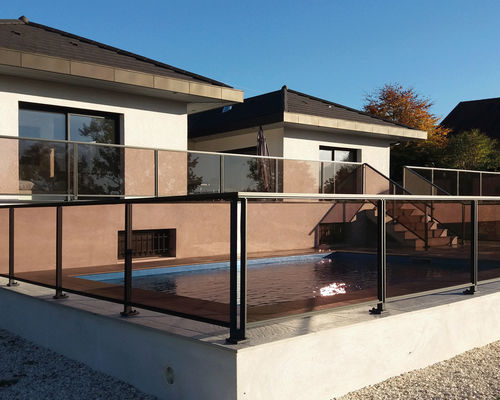 Garde-corps en aluminium - La Toulousaine - à panneaux / d'extérieur / pour terrasse