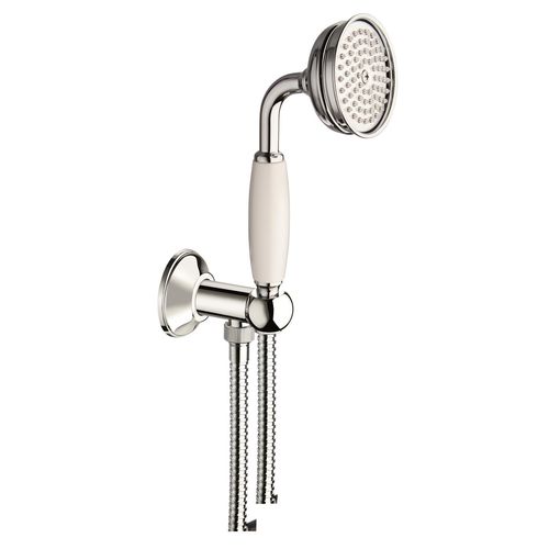 Douchette à main - DUPLEX COLONIAL - CARIMALI design shower_space - ronde / en laiton / finition chrome