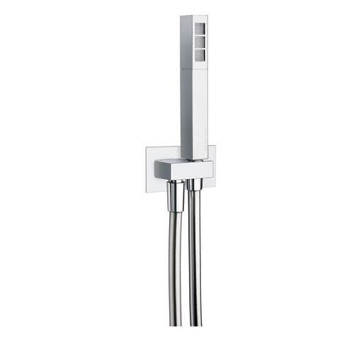 Douchette à main - DUPLEX SQUARE - CARIMALI design shower_space - en tube carré / en laiton / finition chrome