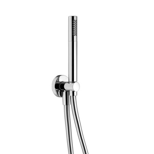 Douchette à main - DUPLEX STICK - CARIMALI design shower_space - cylindrique / en laiton / finition chrome