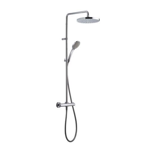 Colonne de douche thermostatique - RIGOLETTO STICK - CARIMALI design shower_space - finition chrome / murale / contemporaine