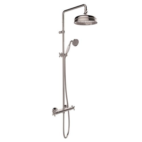 Colonne de douche thermostatique - COLONIAL RIGOLETTO - CARIMALI design shower_space - en inox / finition chrome / murale