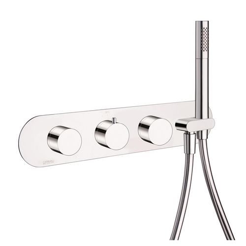 Mitigeur de douche - 21848/A-CR - CARIMALI design shower_space - mural / thermostatique / en métal chromé