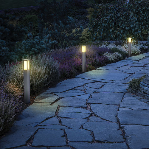 Borne d'éclairage de jardin - SAM - Inverlight Srl - contemporaine / en acier inoxydable / en opale