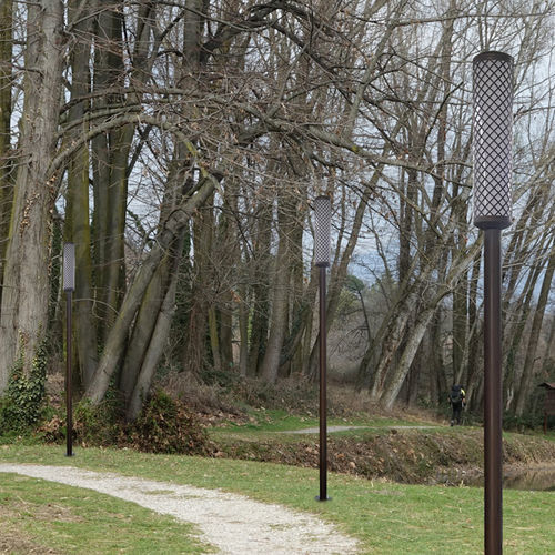 Colonne lumineuse contemporaine - SURSUM CORDA - Inverlight Srl - en inox / en polycarbonate / en opale