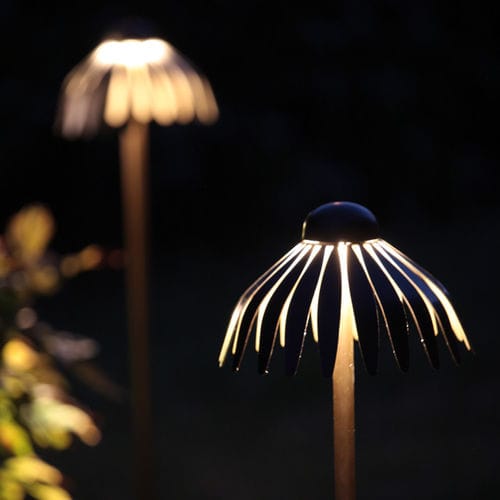 Borne d'éclairage de jardin - MADAMA BUTTERFLY - Inverlight Srl - contemporaine / en acier inoxydable / en opale