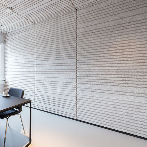 Panneau acoustique mural - LINE DESIGN - Troldtekt A/S - pour plafond / en bois ciment / rectangulaire