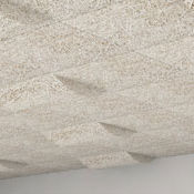 Faux-plafond en bois ciment - SIMPLE WAVE - Troldtekt A/S - en dalles / acoustique / 3D