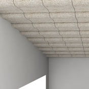 Faux-plafond en bois ciment - ASYMMETRIC WAVE - Troldtekt A/S - en dalles / acoustique