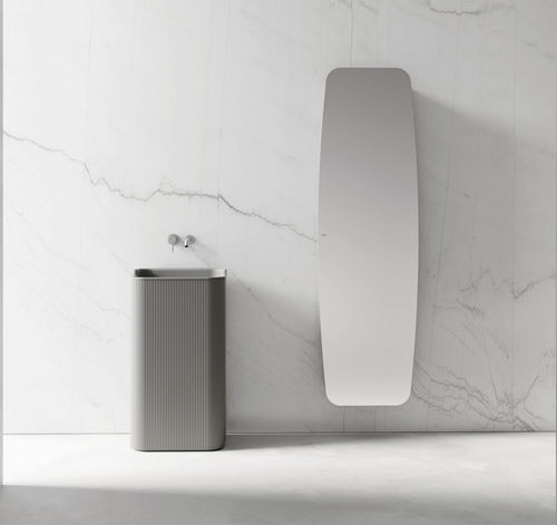 Vasque intégrée - ICON - Fiora - sur pieds / totem / en métal