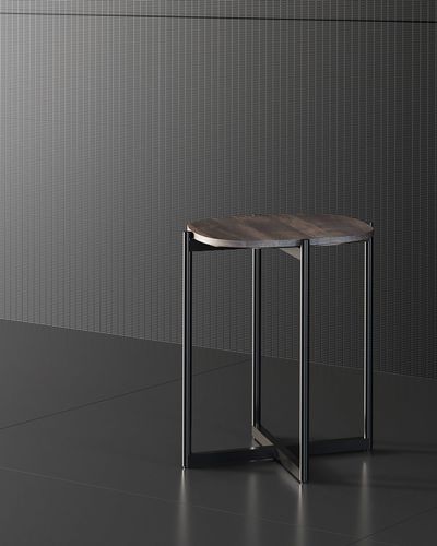 Banc contemporain - NOCE SAVOIA - Fiora - en métal / en bois / sans dossier