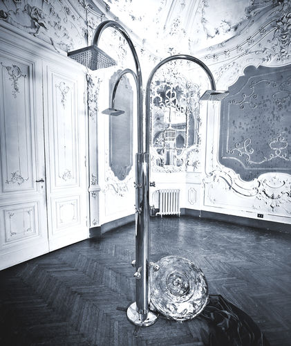 Douche d'extérieur en acier inoxydable - MELODY CYLINDER - Inoxstyle