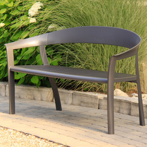 Banc public classique - MLB1400 - Maglin Site Furniture - en aluminium / en matériaux composites / en polyéthylène