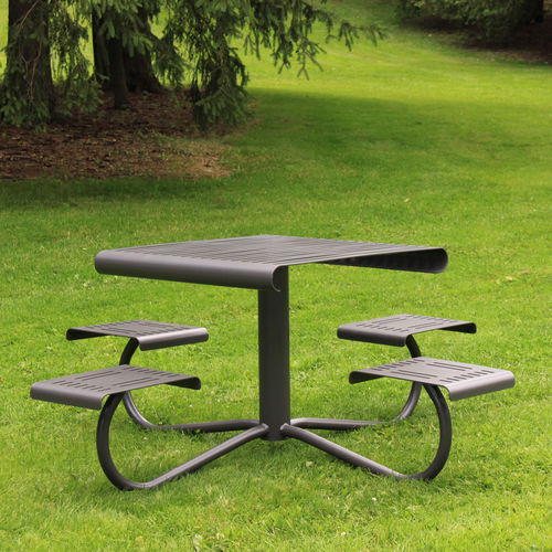 Table de pique-nique contemporaine - MLPT1100B - Maglin Site Furniture - en acier / en composite / en ipé
