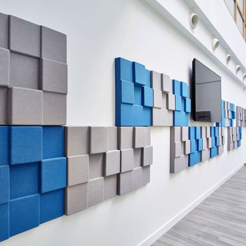 Panneau acoustique mural - CUBISM - Soundtect - pour plafond / pour faux-plafond / en polyester