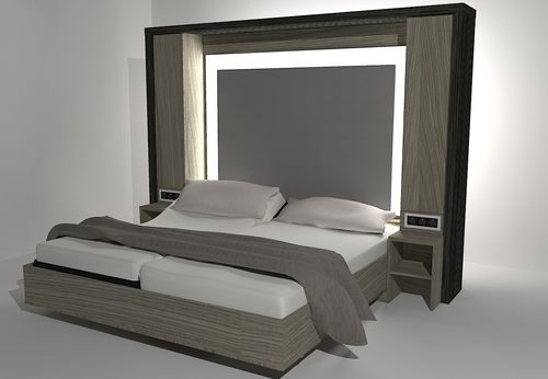 Lit escamotable - ALEXANDRE - LIFTSECURITY - double / contemporain / sur mesure