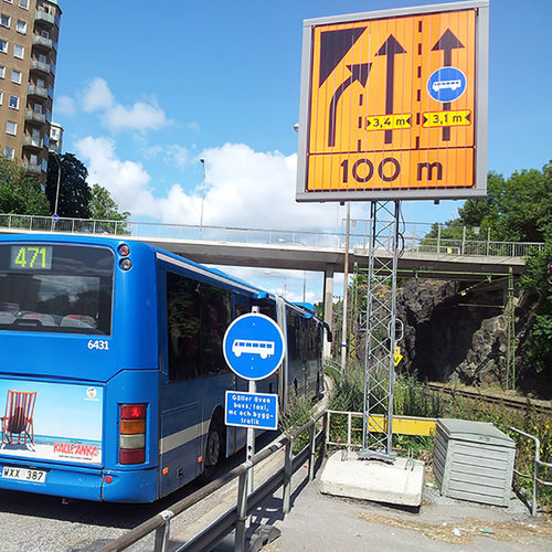 Panneau de signalisation routière à messages variables - TRAFFIC VMS  - Triplesign System AB