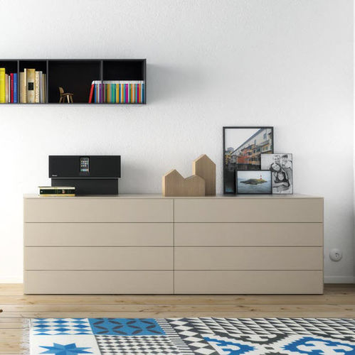 Commode contemporaine - S1  - VIVE - MUEBLES VERGE S.L. - en bois / en MDF / modulable