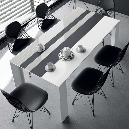 Table contemporaine - T08  - VIVE - MUEBLES VERGE S.L. - en bois / en céramique / en aluminium
