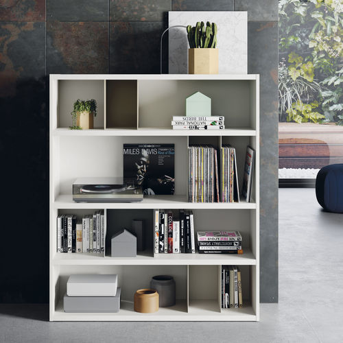 Bibliothèque modulable - EST100 - VIVE - MUEBLES VERGE S.L. - contemporaine / en bois laqué