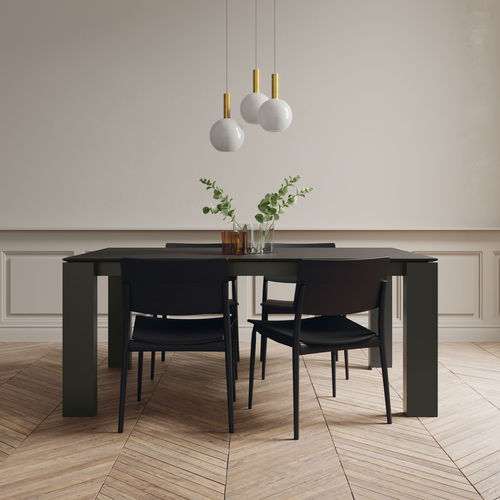 Table à manger contemporaine - TAVOLE 100 - VIVE - MUEBLES VERGE S.L. - en céramique / avec piètement en métal laqué / rectangulaire