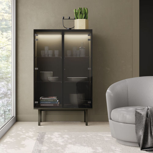 Buffet haut - ON APARADOR 14 - VIVE - MUEBLES VERGE S.L. - contemporain / en bois laqué mat / en verre laqué