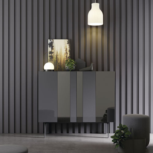 Buffet moderne - COMPACT APARADOR 19 - VIVE - MUEBLES VERGE S.L. - en bois laqué mat / en verre laqué / en cristal