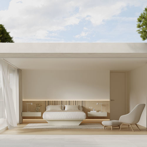 Chambre complète contemporain - CM 01 - VIVE - MUEBLES VERGE S.L. - de style