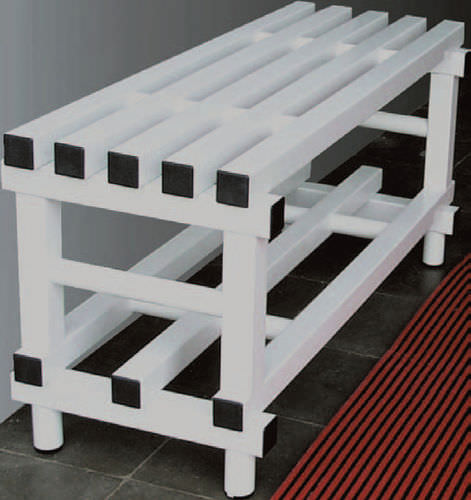 Banc de vestiaire classique - PVC-1000 - MEGABLOK S.A. - en PVC / professionnel
