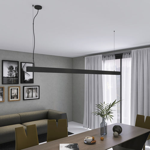 Profil éclairant suspendu - COMFORT - Luz Negra - à LED / en aluminium / pour bureau