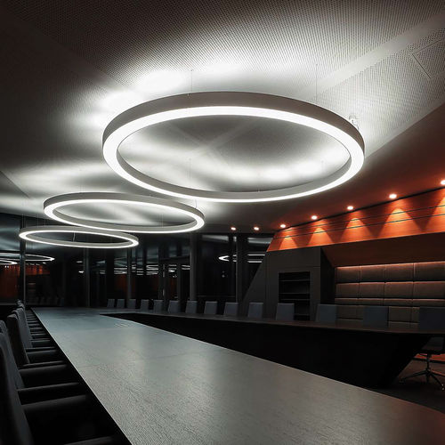 Luminaire suspendu - SKYLED SATURNO 60 - Luz Negra - à LED / en anneaux / IP20