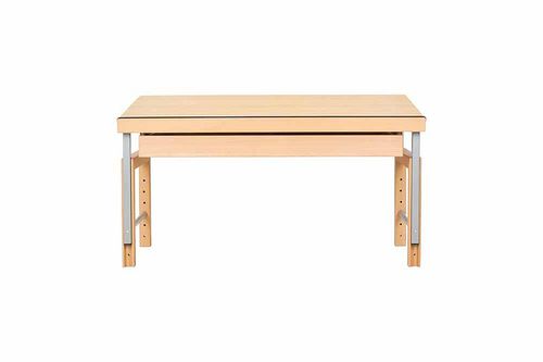 Bureau contemporain - ZIGGY - de Breuyn Möbel GmbH - en bois / 4 pieds / à hauteur réglable